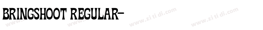 BRINGSHOOT REGULAR字体转换 BRINGSHOOT REGULAR字体转换